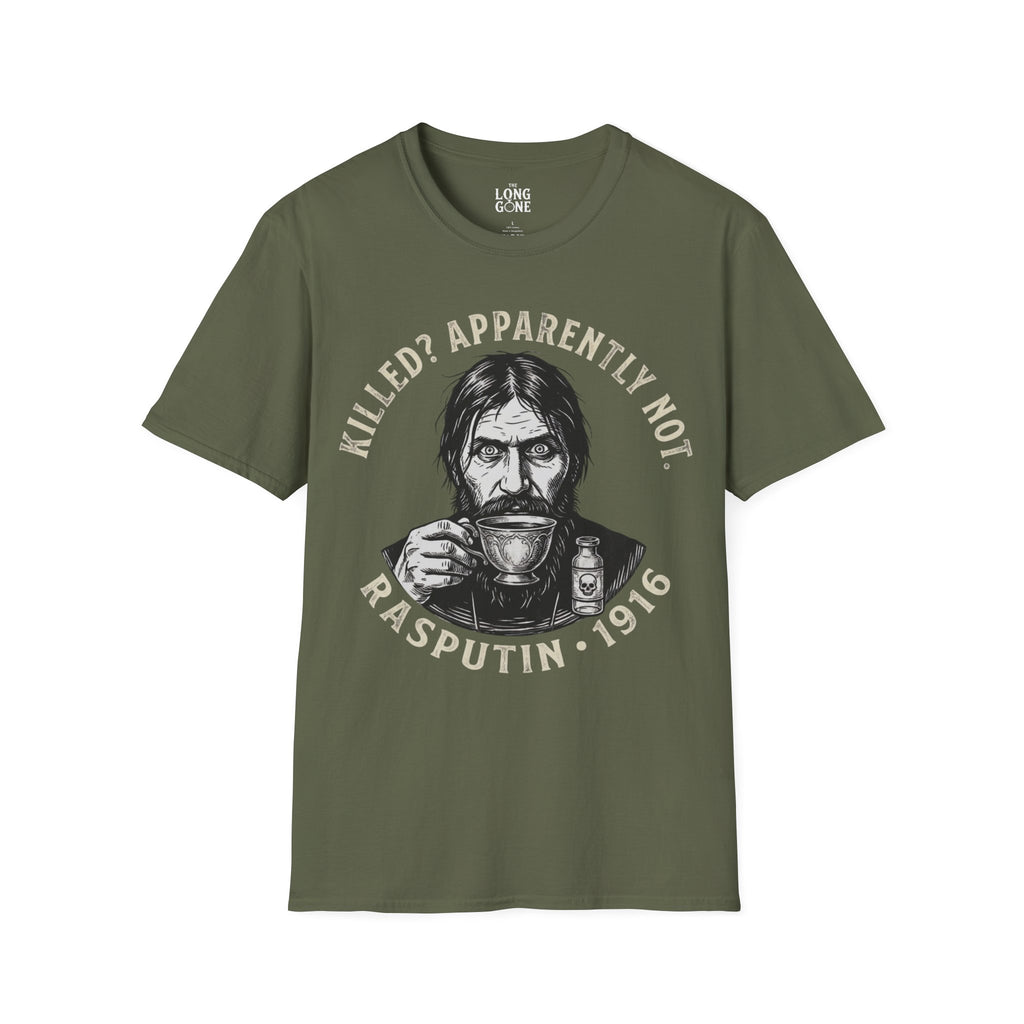 Grigorij Rasputin 1916 T-shirt – "Killed? Apparently Not."
