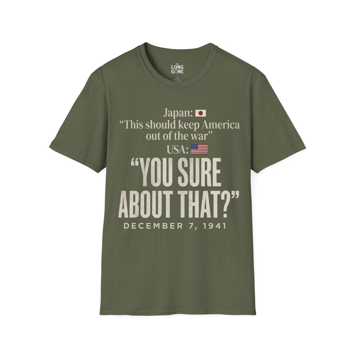 Pearl Harbor Dec. 7, 1941 T-shirt — “You Sure About That?”