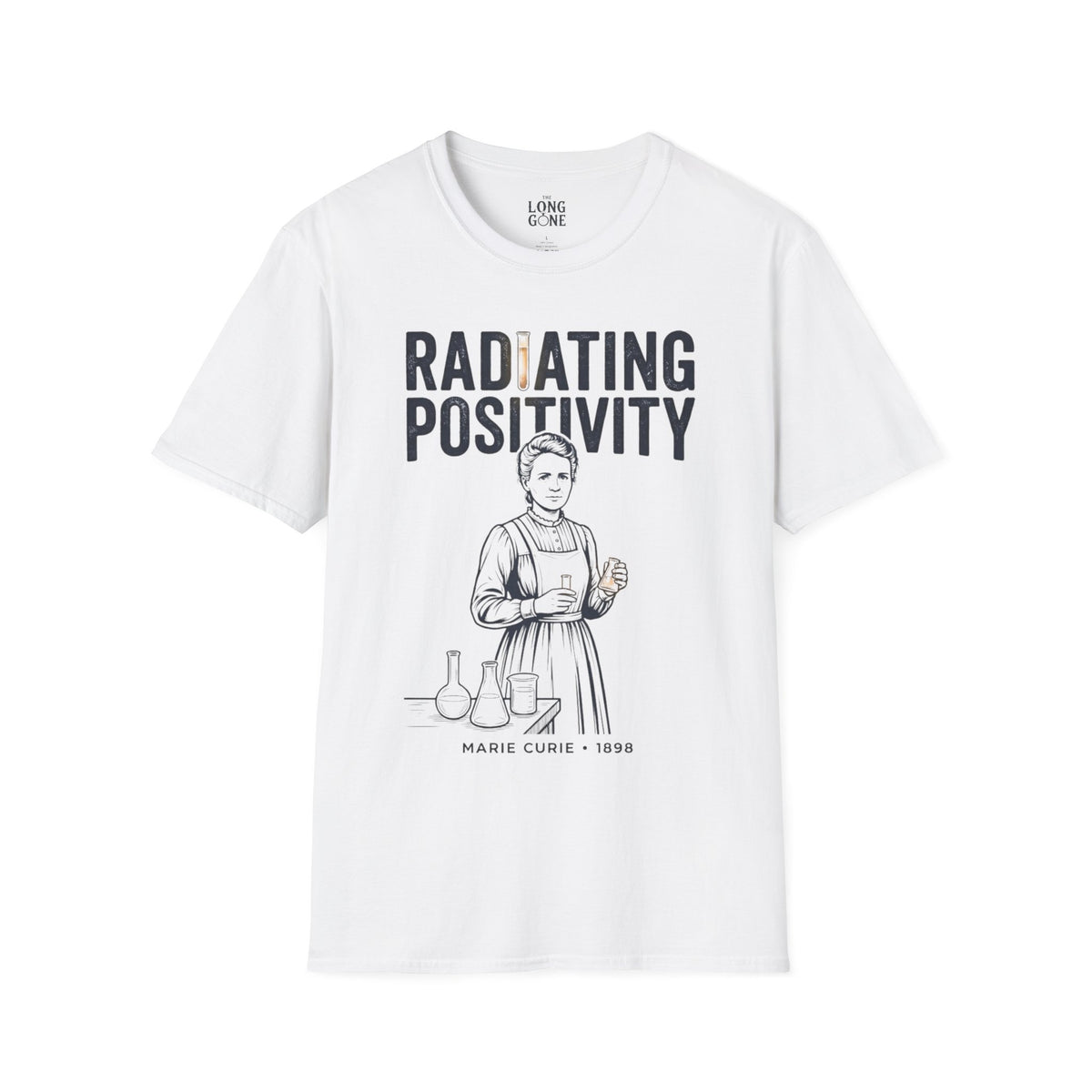 Marie Curie "Radiating Positivity" T-shirt