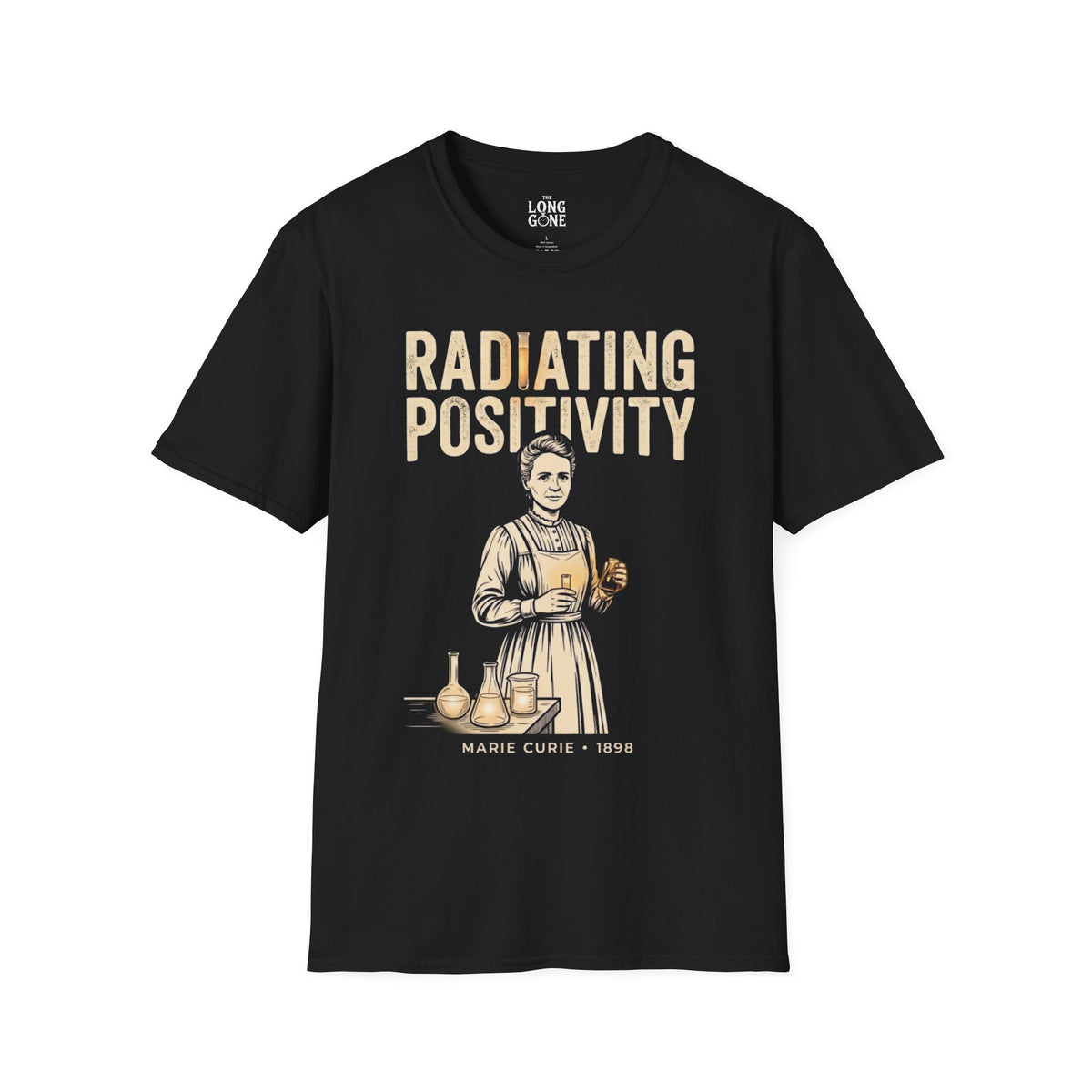 Marie Curie "Radiating Positivity" T-shirt