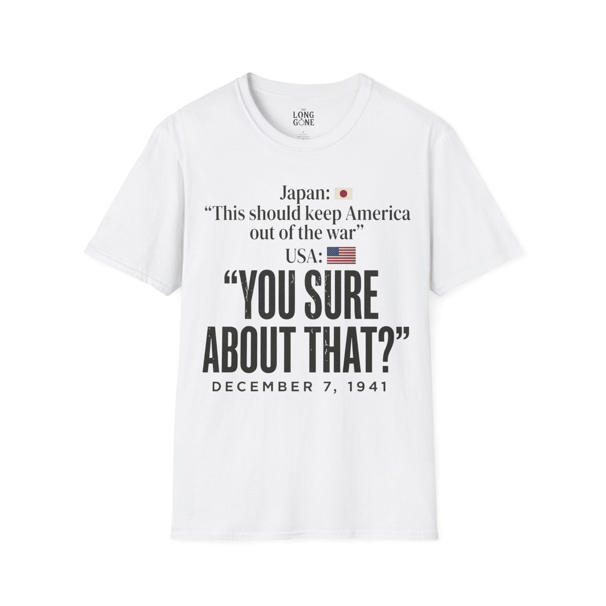 Pearl Harbor Dec. 7, 1941 T-shirt — “You Sure About That?”