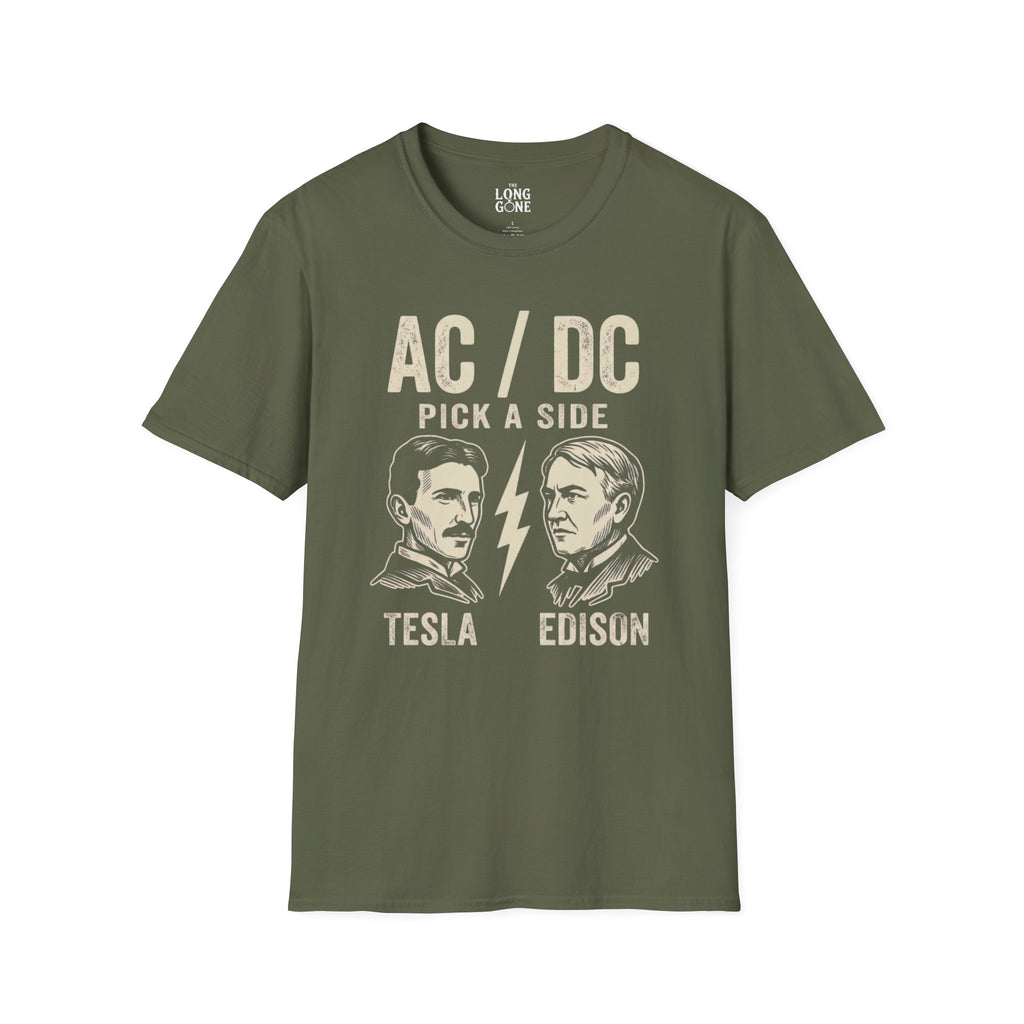 AC/DC Pick a Side Tesla vs Edison T-shirt