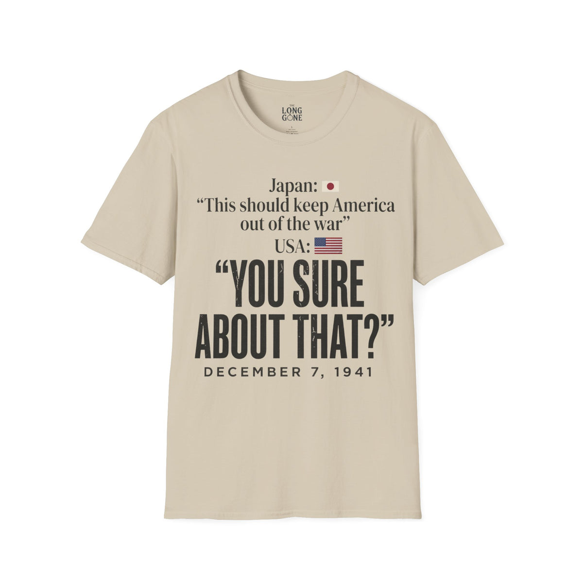 Pearl Harbor Dec. 7, 1941 T-shirt — “You Sure About That?”