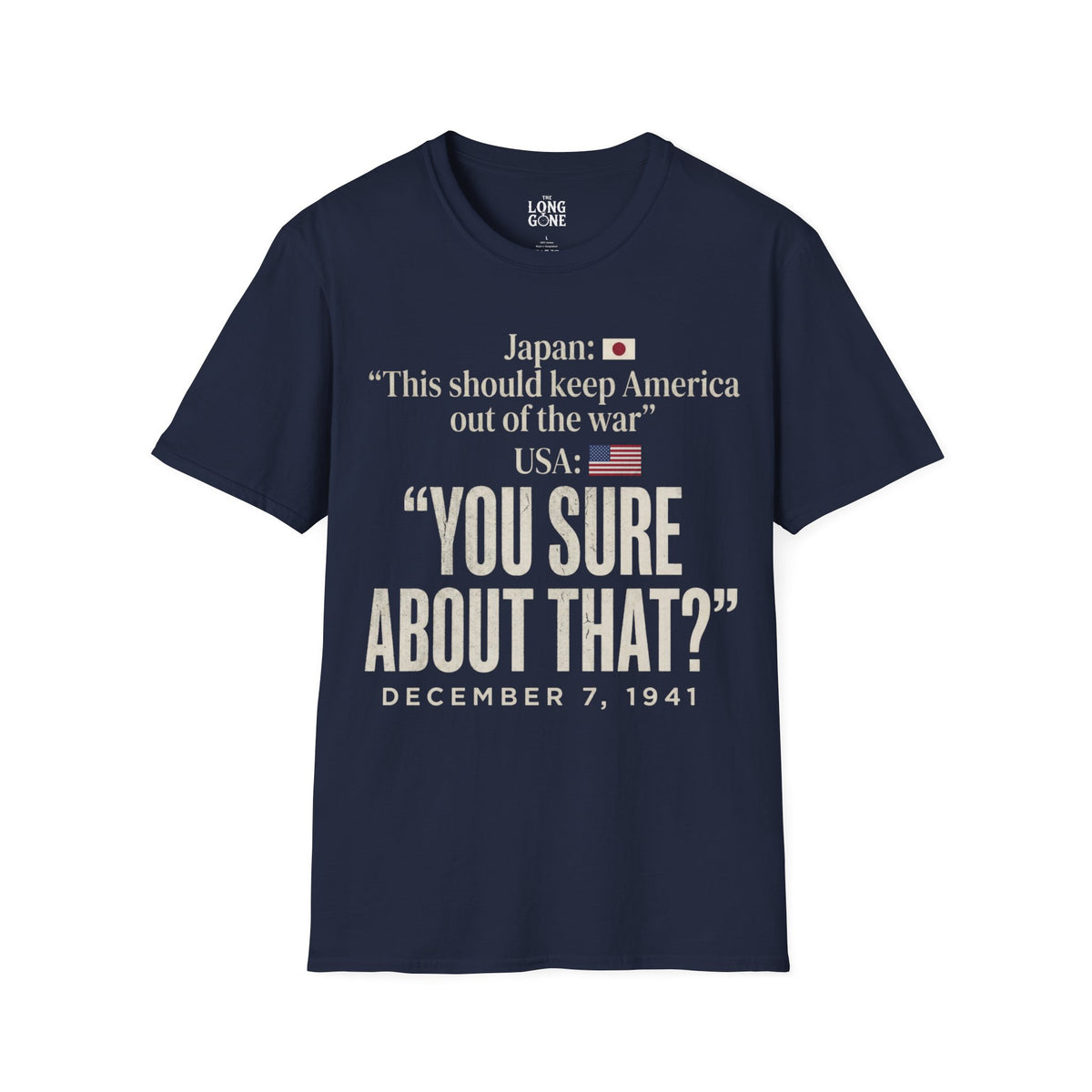 Pearl Harbor Dec. 7, 1941 T-shirt — “You Sure About That?”
