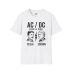 AC/DC Pick a Side Tesla vs Edison T-shirt