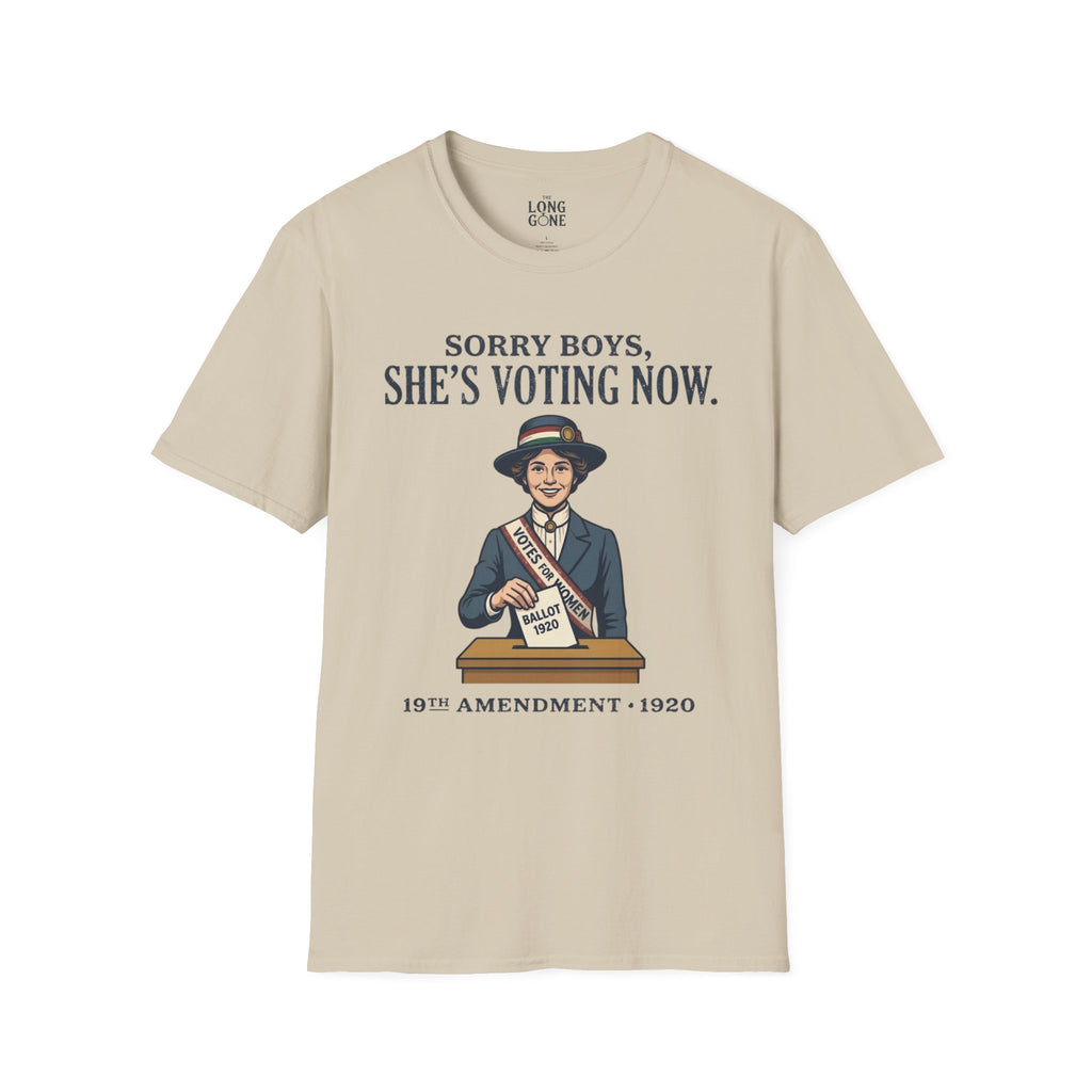 She's Voting Now T-Shirt — 19th Amendment Suffragette