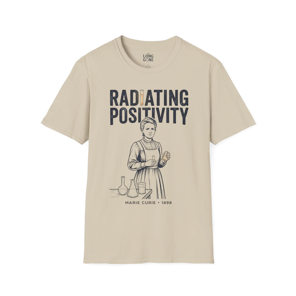 Marie Curie "Radiating Positivity" T-shirt