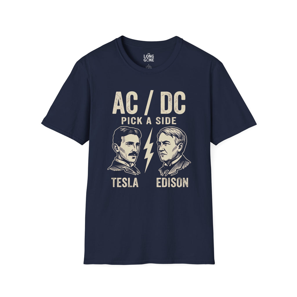 AC/DC Pick a Side Tesla vs Edison T-shirt