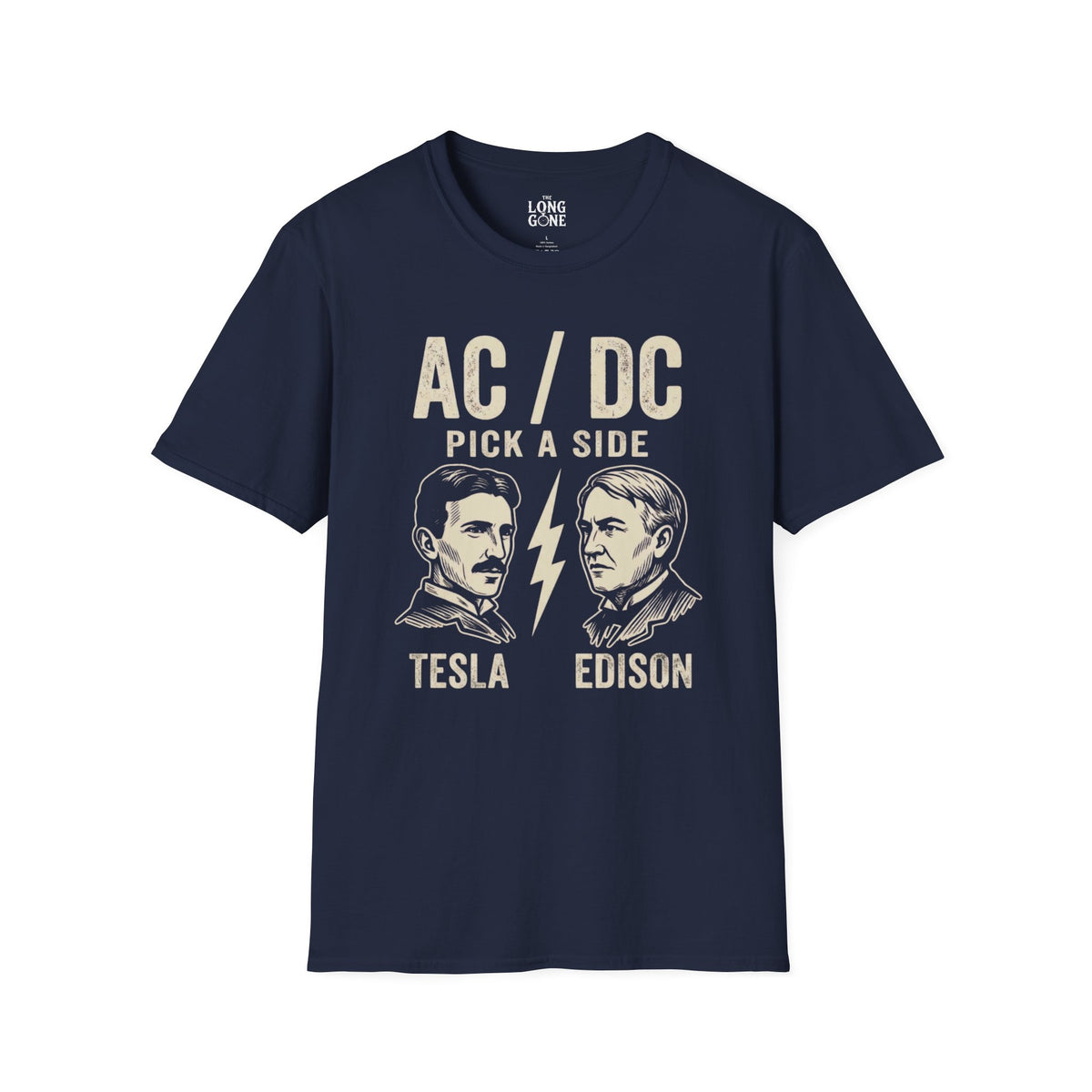 AC/DC Pick a Side Tesla vs Edison T-shirt