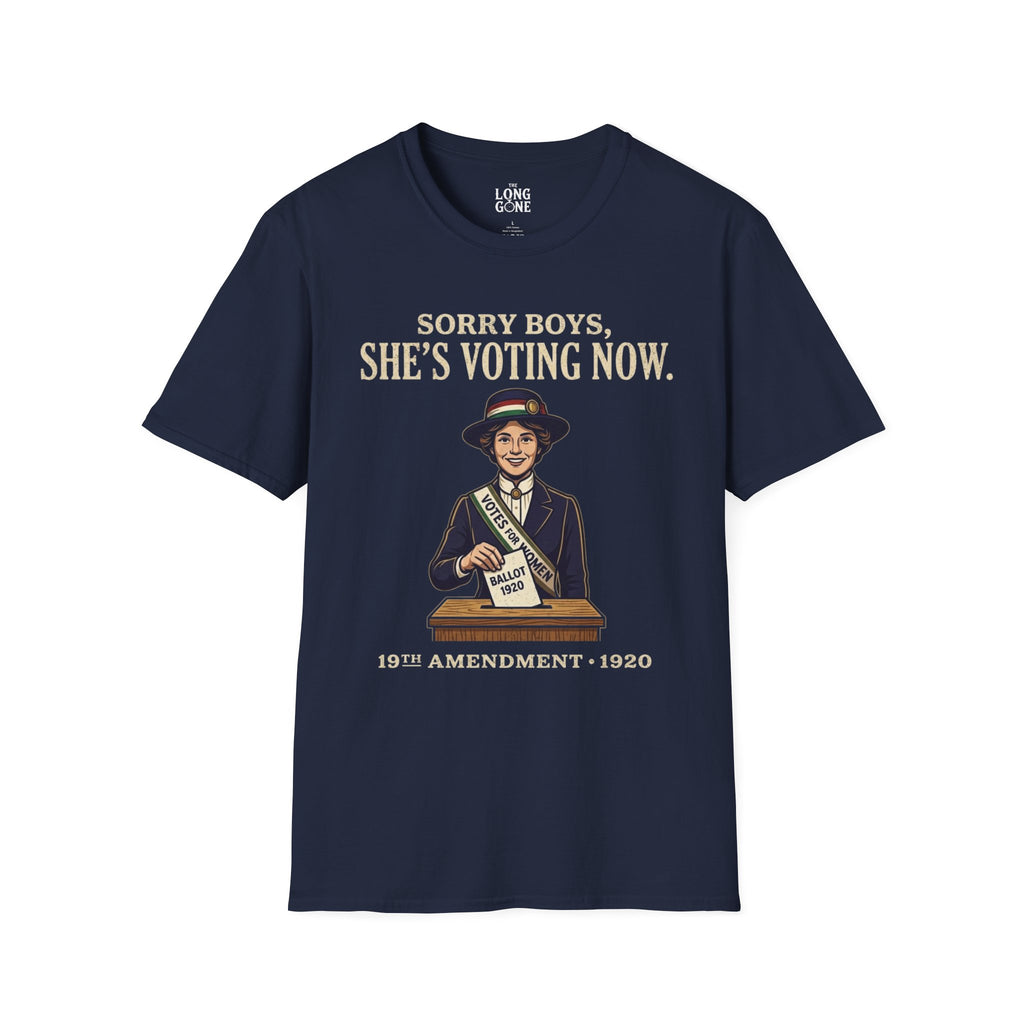 She's Voting Now T-Shirt — 19th Amendment Suffragette