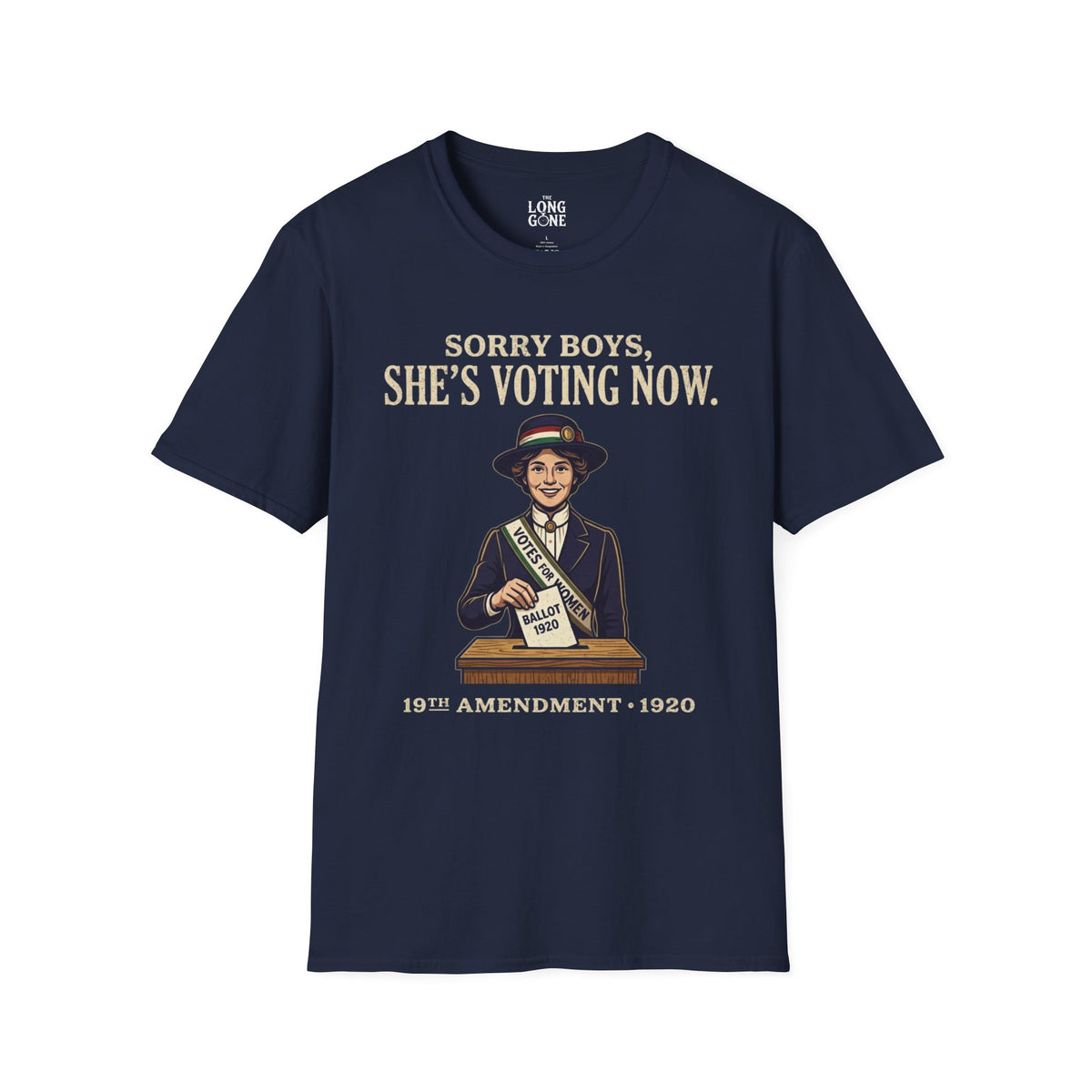 She's Voting Now T-Shirt — 19th Amendment Suffragette