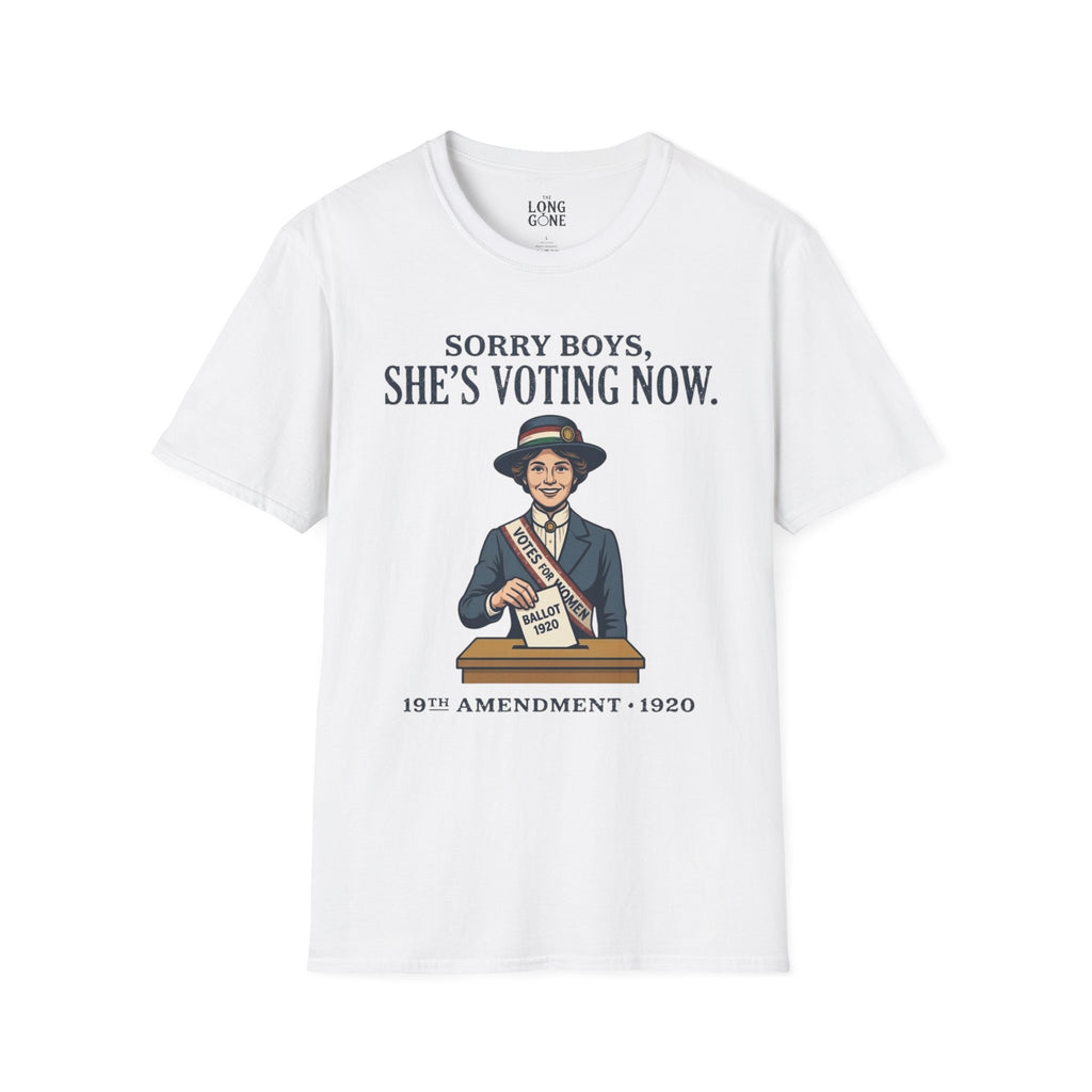 She's Voting Now T-Shirt — 19th Amendment Suffragette