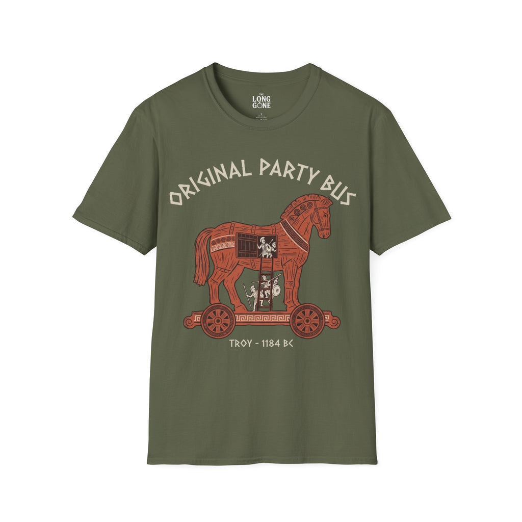 Original Party Bus Trojan Horse T-shirt